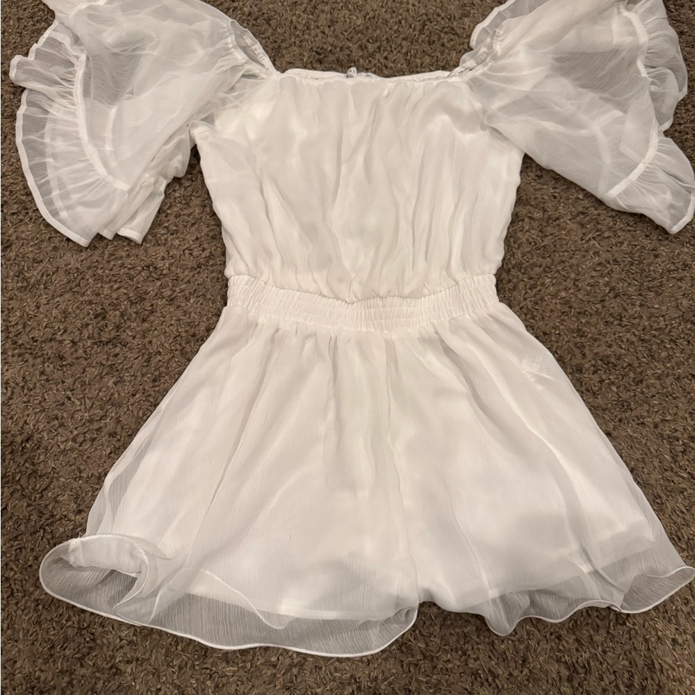 Endless Rose White Romper